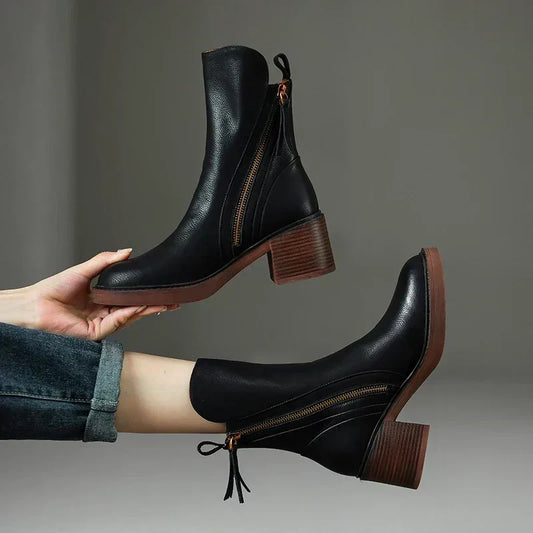 Isolde | Leder Stiefeletten